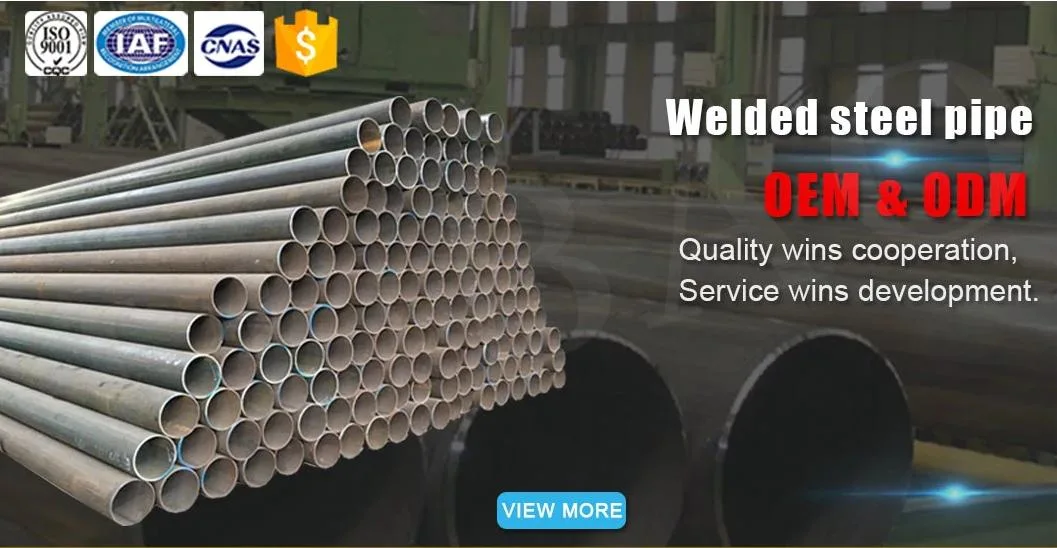 High Quality Stainless Steel Round Pipe Price Per Foot 4 Inch Stainless Steel Pipe Welded for Building Black Square Pipe Iron Rectangular Tube