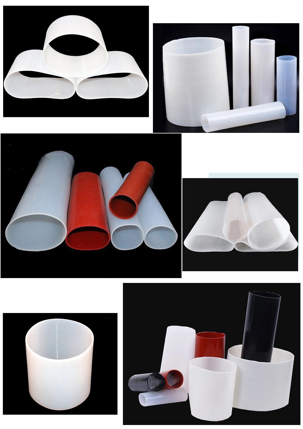 Large Diameter Transparent Special-Shaped Mechanical Joint Silicone Rubber Tube