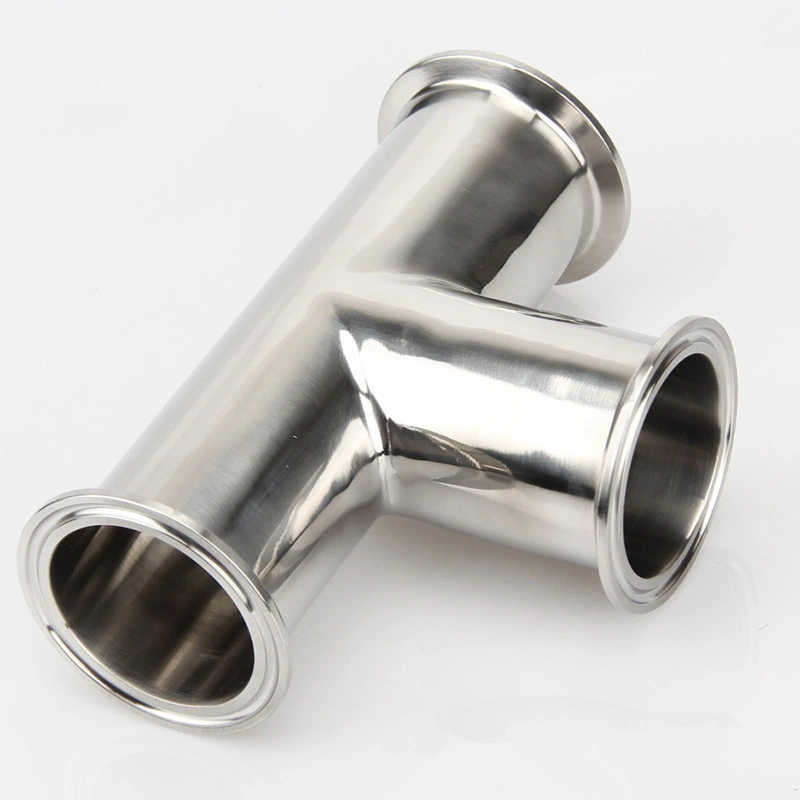 Hygienic Ss 304 316 Sanitary Equal Reducing Stainless Steel Pipe Fitting Tee