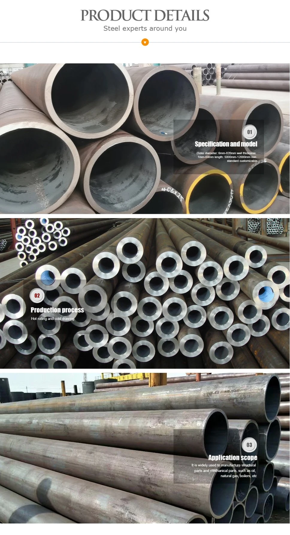 Low Temperature Alloy Tubes A333 Gr. 1/Gr. 4/Gr. 7 Alloy Steel Pipe