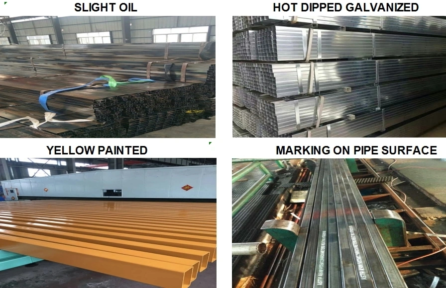 Square Steel Pipe/Tube/Pre Galvanized Rectangular Steel Pipe in China Supplier/Structural Tube