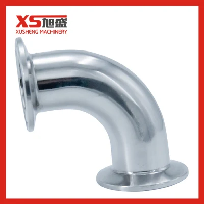 90 Angles Stainless Steel Sanitary Clamping Elbow Bend