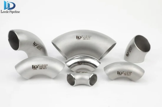 Butt Welding Seamless Large and Small Diameter Stainless Steel Pipe Fittings Forged 45/60/90d Elbow